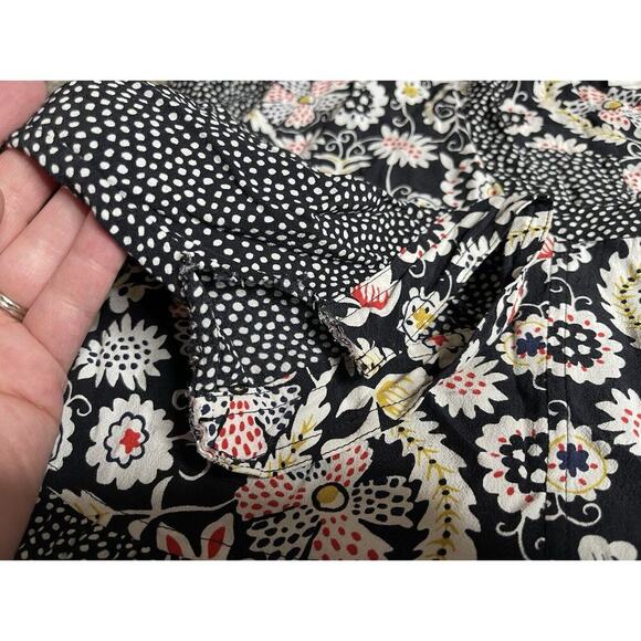 BODEN Mollie Paisley Polka Dot patchwork Shift Dress BoHo Multicolor US 12L Long - Picture 6 of 9